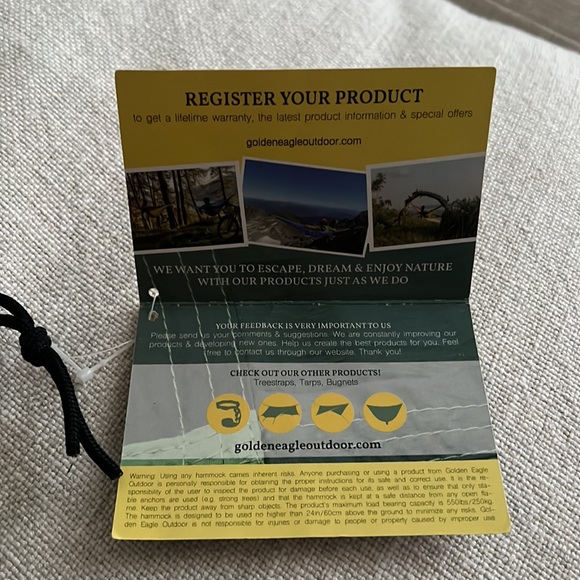 Portable Double Hammock NWT - Picture 3 of 4